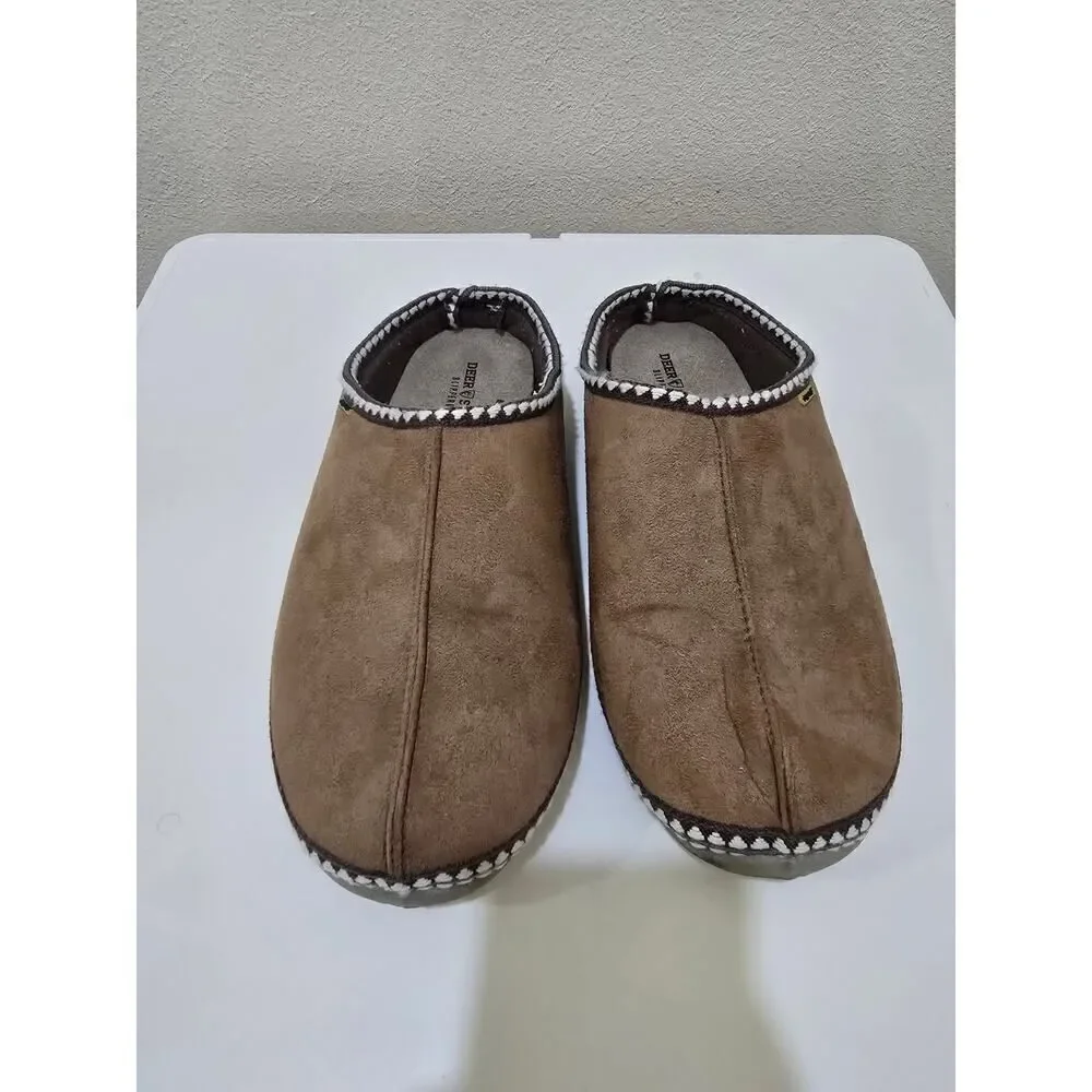 Deer Stags Mens Slipperooz Indoor/Outdoor Slipper Wherever S.U.P.R.O. Sock Brown